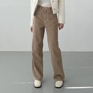 [다잇템]여자 골덴팬츠 일자핏 빅사이즈 면원단 바지