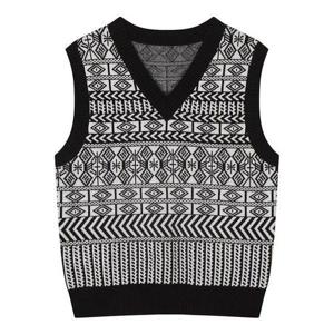 갤러리아_[24F/W]패턴 브이넥 니트 베스트 (BJVCX2967)BJV2967