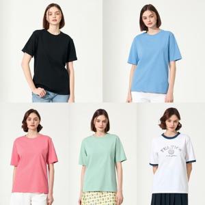 ★5종세트★펠틱스 여성 소로나코튼 DRY 반팔 티셔츠 (F505W-5)