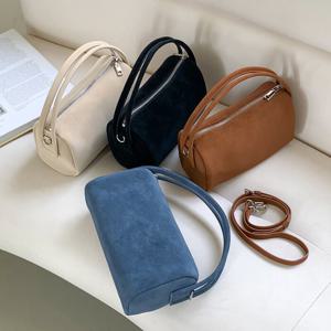 쏘울백 / 더블 핸드 스웨이드 토트 크로스백 (4color)