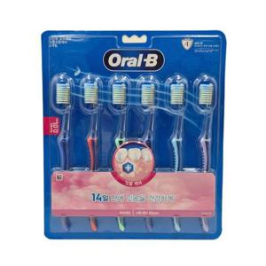 (WFJS00I) 오랄비 고탄력 초미세모 잇몸전문케어 칫솔 소형 헤드 25mm 6입