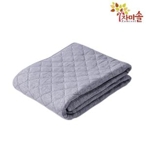 자미솔 탄소매트 EMF인증 전기요 포근블루 퀼팅 카본매트 싱글 110X180cm