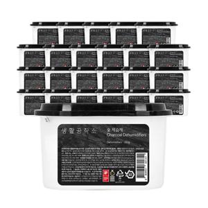 [생활공작소][★비밀특가★] 숯 제습제 520ml (24개입/1box)  (습기제거/곰팡이방지) / 적립금 사용 가능★