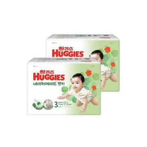 [하기스]하기스 네이처메이드 팬티형 3단계 여아용 64매X2팩