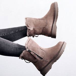 여성부츠 여자 신발 쇼핑몰 겨울 데일리 기모 지퍼 앵클 부츠