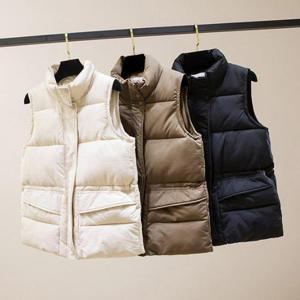 [깨비몰] 여성 패딩조끼 허리 조절 스트링 보온조끼