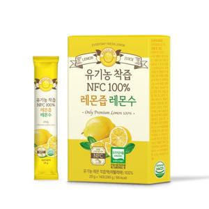 유기농 착즙 NFC 100% 레몬즙 레몬수 1박스 (총 14포) 1일1레몬 착즙 레몬원액