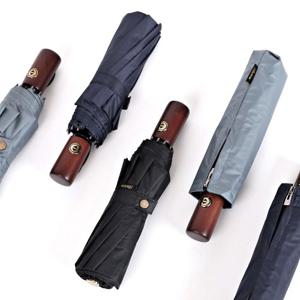 로베레 프리미엄 암막 자외선차단 3단자동 우산양산겸용 우드핸들 3컬러 (3201) 우양산