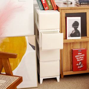 보노 심플리 240 서랍장 4단 슬림형 인테리어 수납장