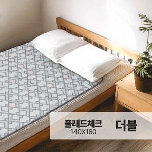 [2시까지 당일출고]일월 카본매트 플래드체크 전기매트 더블 2인용 온열매트