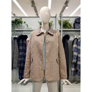 갤러리아_크로커다일레이디 체크 배색 안감 자켓형 패딩 점퍼 CLDWPD201