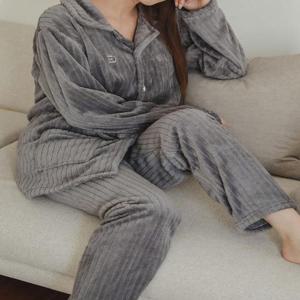 [글램공감]멜로우 투피스 여성 겨울 수면잠옷 홈웨어 파자마 상하세트 5colors