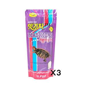 [JH2M6Q09_52CM]햄버거 거북이 사료 X 거북이용 160g 3개