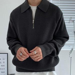 [모로엠] 남성 심플 베이직 카라넥 남성니트 남성니트티 DMS-KN-Q4262983