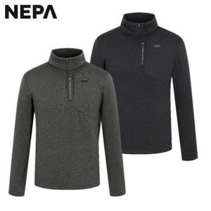 [네파]겨울용 남성 마운틴 하이버 기모 집업 긴팔 티셔츠 - 7J75402_HDD