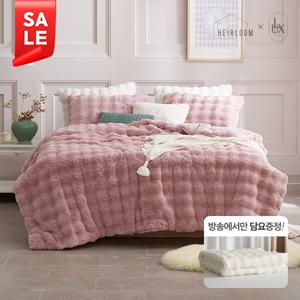 (SS/SALE)10%앱할인/에어룸 LUX 프리미엄 라셀퍼 침구세트(이불+베개커버1+슬림토퍼 +방송에서 블랭킷 1장 더)