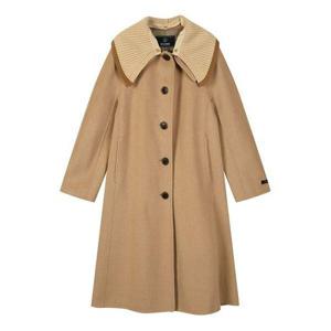 [에꼴드파리]니트카라 벨티드 롱코트_CB2ZHCA009G