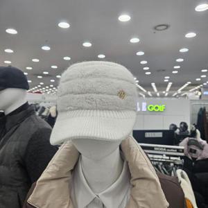 [엘르골프]여성 겨울 방한 니트 썬캡 모자6K87408