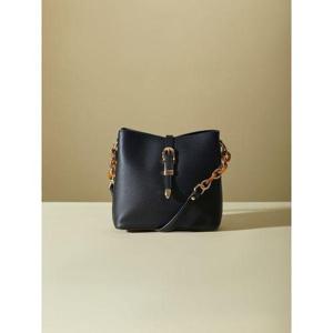 [지센]여성 벨트 솔리드 버킷백 LAABNA24_BK