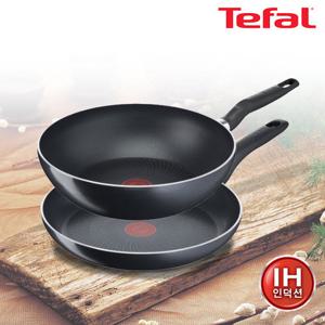 [테팔] IH 블랙 풀와이드 인덕션 프라이팬 28+멀티팬 28cm