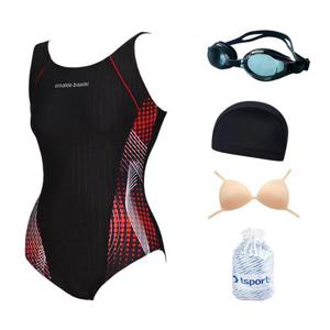 TS스포츠 여성 수영복 실내 수영장 아쿠아 원피스 성인 비치웨어 아쿠아로빅 강습 실속세트 1272