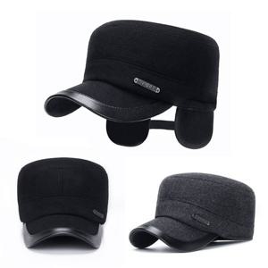 귀마개 귀덮개 방한 겨울용 군모 스타일 영문 라벨 히든 귀달이 모자 남성