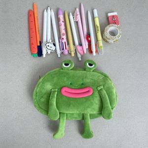 [유유존]머엉개구리필통 동물 파우치 인형 볼펜 화장품 필기구