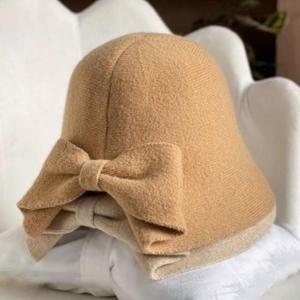 폴드 리본 벙거지 모자 버킷햇 니트모자 챙모자 벙거지모자 캡모자 캐시미어 양모