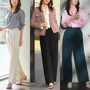 [레이나]리오나 하프 밴딩 와이드 팬츠