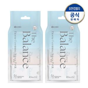 [좋은느낌] 더밸런스 여성청결티슈 쁘띠 10매x6개입 x2팩
