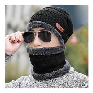 남녀 공용 겨울 따뜻한 융털 비니 넥워머 셋트 모자