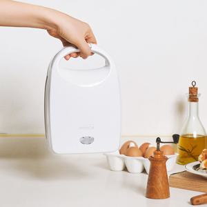 보만 와플기 크로플기계 미니 간식메이커 와플제조기 홈베이킹팬 화이트