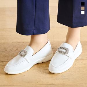 미르바네스슈즈 큐빅장식 로퍼_3.5cm