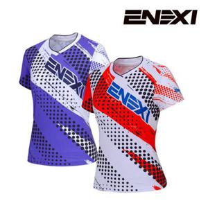 [에넥시] 여성 기능성 반팔 티셔츠  24ST03M06 레드,퍼플   (배드민턴 볼링 탁구)