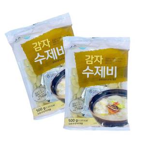 송학식품 감자수제비 500g 4개
