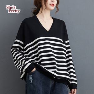 [쉬즈프리티] 메루스트라이프브이넥니트