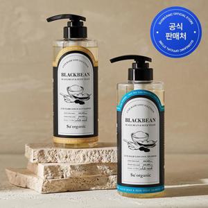 수오가닉 블랙빈 맥주효모 탈모완화 샴푸/쿨샴푸 510ml 2종 택1
