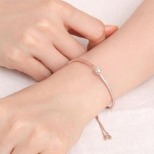 [라울스톤][라울스톤] 소피아 14KGP 로즈골드 별 큐빅 포인트 하프 뱅글 체인 패션 팔찌_10663833_588701