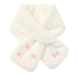 갤러리아_베네통키즈핑크 리본포인트 퍼 머플러 QCMF02561