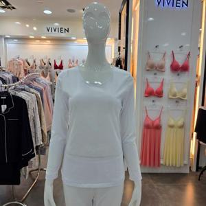 [비비안]100수 고급 순면 내의 상의 LG9283-WH