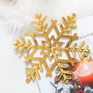 [2+1] 크리스마스 설정 트리 장식 골드 10-20cm 3사이즈 꾸미기 소품 용품 오너먼트 눈꽃 데코 이벤트 파티