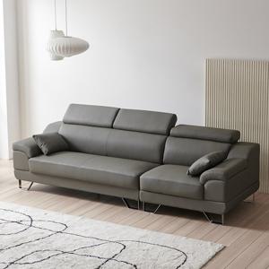 켄타 4인용 가죽 소파 헤드틸팅 신소재 쇼파 (스툴미포함)