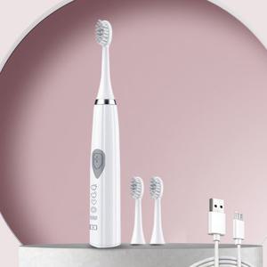 충전식 전동칫솔 베이직 칫솔모 2개 세트 무선 자동 스마트 미세모 진동칫솔 P106