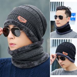 겨울 방한 따뜻한 융털비니 넥워머 세트 모자