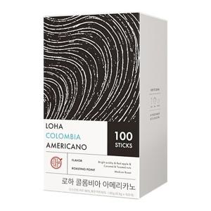 [로하] 콜롬비아 아메리카노 스틱커피 100T