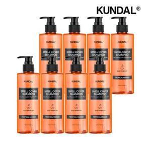 [쿤달]쿤달 올데이 스멜커버 청소년 샴푸 트로피컬 망고 400ml x8개