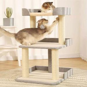 계단캣타워 고양이 계단형 푹신 미니 캣타워 1P 3단 휴식 쿠션