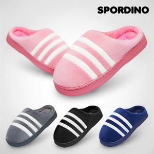 [스포디노] 토미_삼선 남여공용 방한 털슬리퍼/거실화