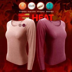 [크리비아]초극세사 여성 기모내의 상의(9부) clg4943a