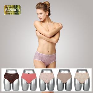 일루젼 뱀부 맥시팬티 여성삼각속옷 5종세트